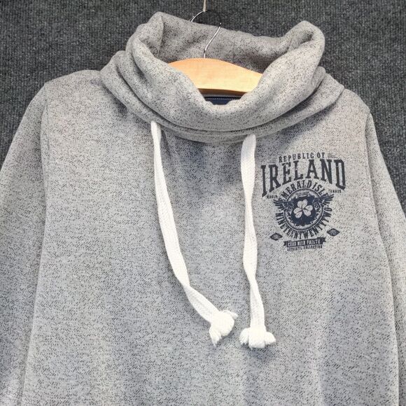 Urban Irish Republic of Ireland Knit Sweatshirt Gray Mens XS Long Sleeve - Picture 3 of 14